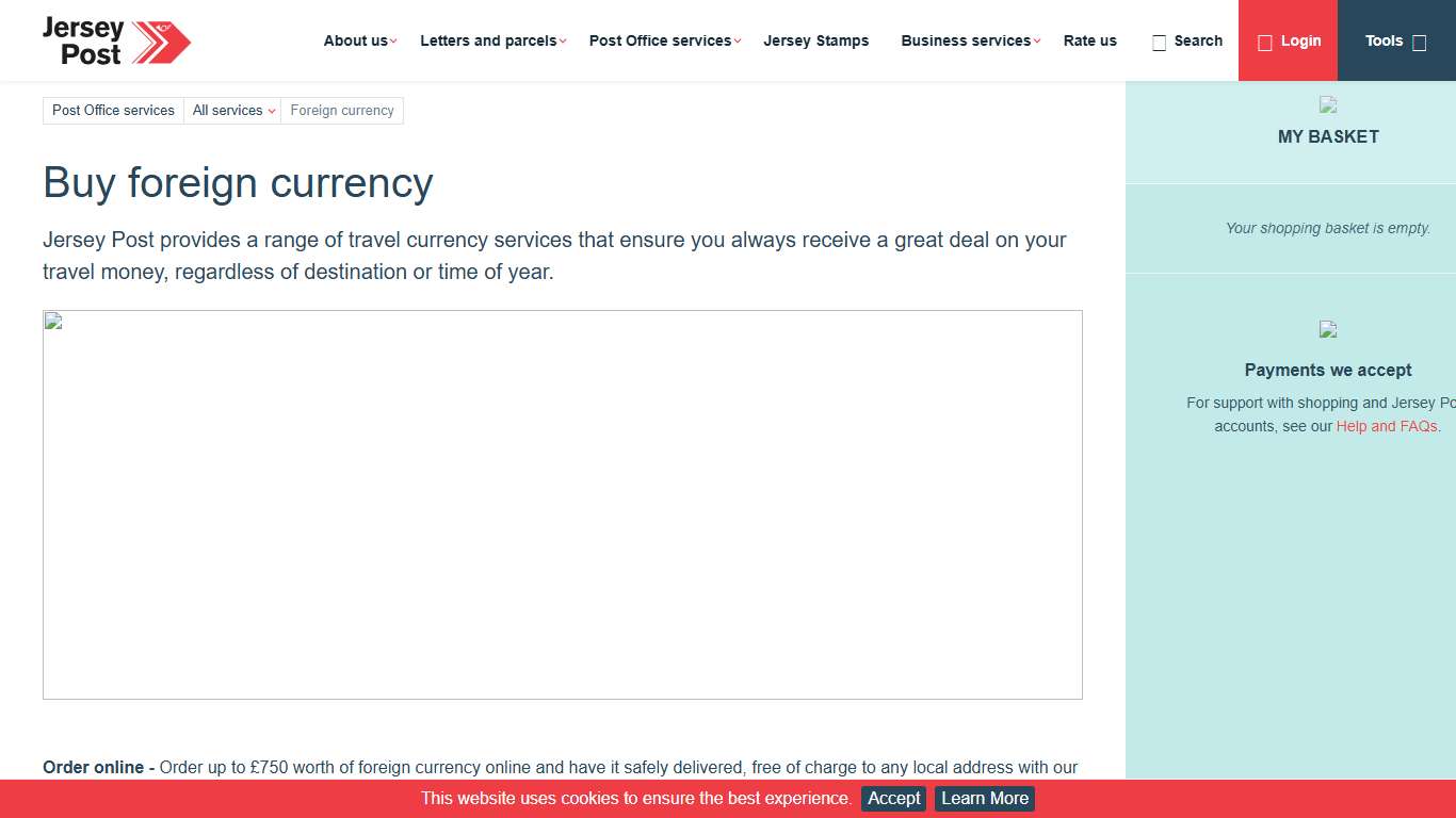 Travel money - Jersey Post